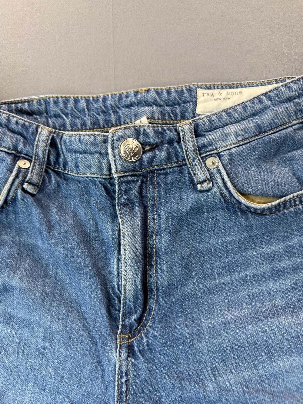 Rag & Bone Dre Low-Rise Baggy Boyfriend Jeans Millerton Size 26 - Picture 7 of 11
